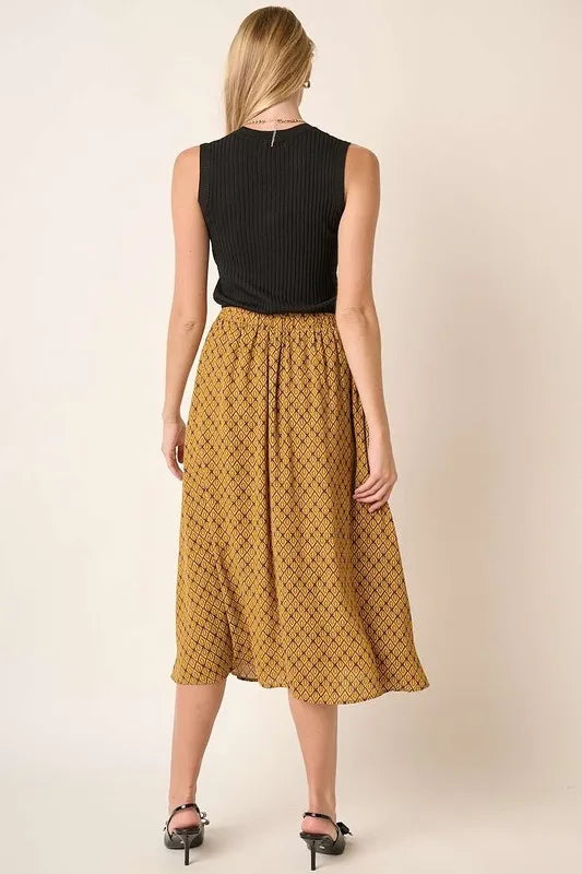 Mittoshop Printed Midi Skirt - Brittney MADE