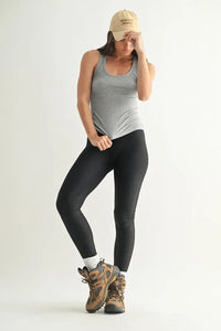 MONO B Slim Fit Scoop Neck Tank - Brittney MADE
