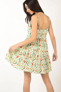 VERY J Floral Back Smocked Ruffled Mini Dress - Brittney MADE