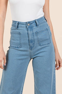 Mittoshop High Waist Wide Leg Jeans - Brittney MADE