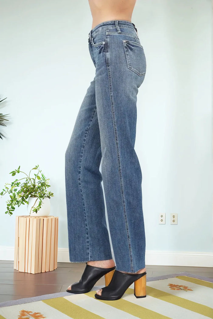 Judy Blue Full Size Tummy Control Straight Jeans - Brittney MADE