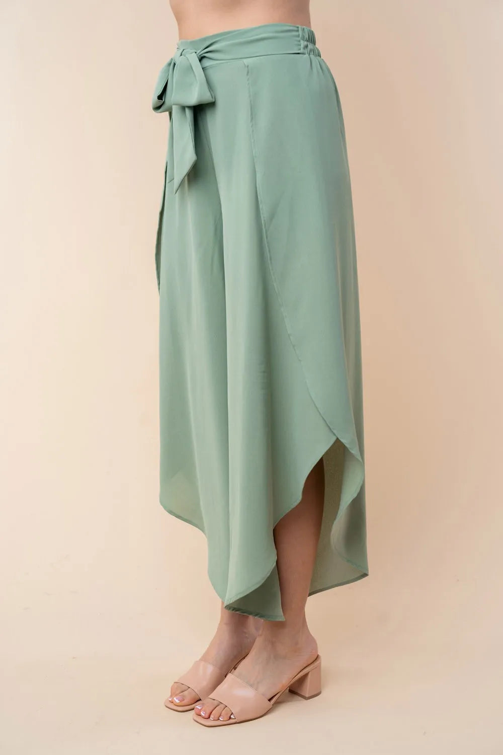 White Birch High Waisted Woven Pants - Brittney MADE