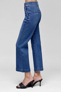 RISEN Tummy Control High Rise Crop Jeans - Brittney MADE