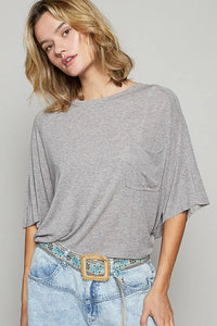 POL Round Neck Half Sleeve T-Shirt - Brittney MADE