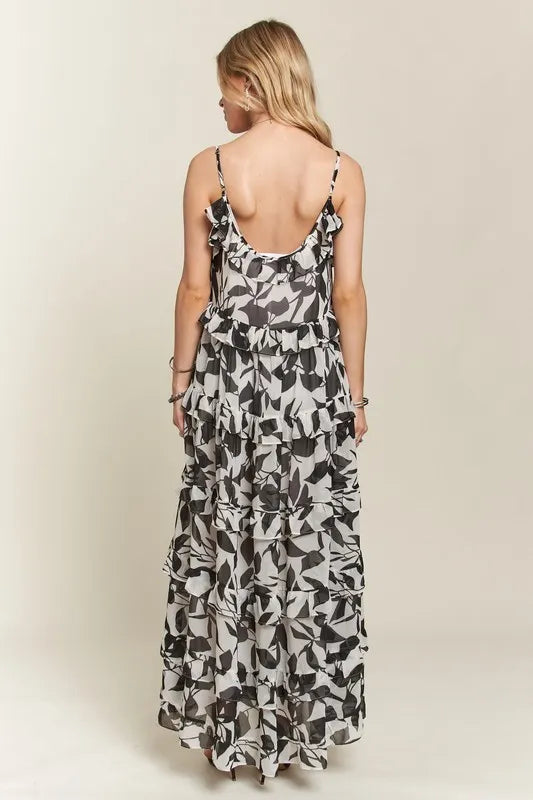 ADORA Ruffled Tiered Scoop Neck Cami Dress - Brittney MADE