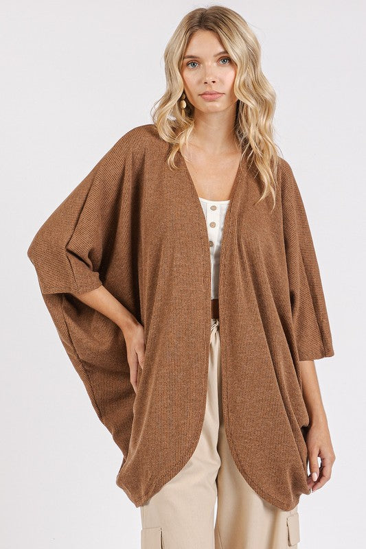 Mittoshop Open Front Batwing Sleeve Cardigan - Brittney MADE