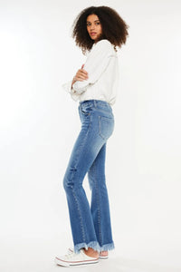 Kancan High Rise Frayed Hem Jeans - Brittney MADE