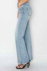 RISEN Full Size High Rise Straight Jeans Plus Size - Brittney MADE