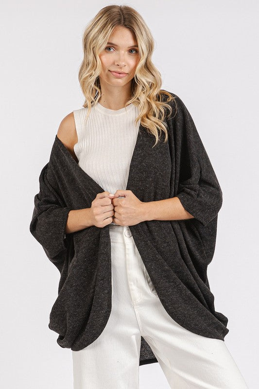 Mittoshop Open Front Batwing Sleeve Cardigan - Brittney MADE