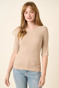 Mittoshop Round Neck Half Sleeve T-Shirt - Brittney MADE