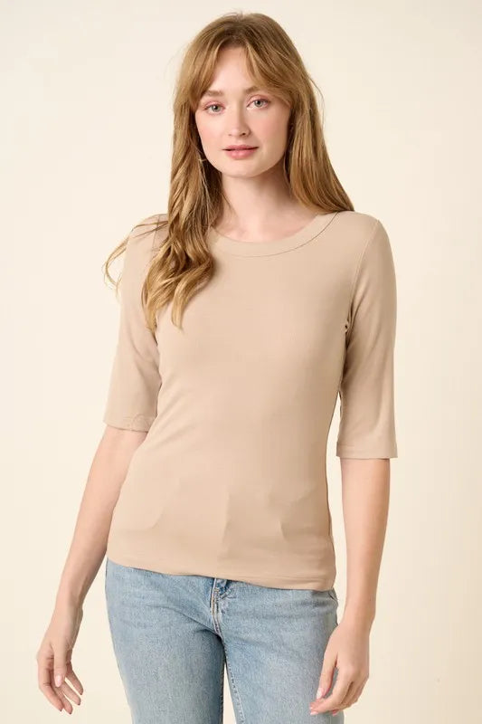 Mittoshop Round Neck Half Sleeve T-Shirt - Brittney MADE