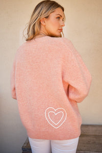 And The Why WIFEY & Heart Round Neck Sweater - Brittney MADE