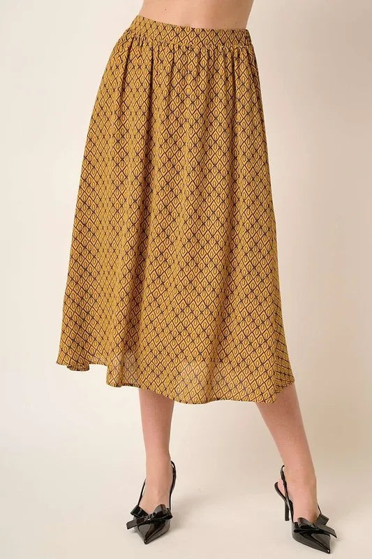 Mittoshop Printed Midi Skirt - Brittney MADE