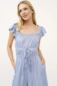 And The Why Ruched Multi Strings Jumpsuit - Brittney MADE
