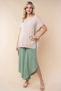 White Birch High Waisted Woven Pants - Brittney MADE