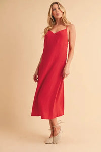 Aemi+Co Side Button Midi Cami Dress - Brittney MADE