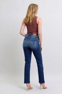 Judy Blue Full Size Washed Straight Leg Jeans with Pockets - Brittney MADE