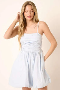 Mittoshop Ruched Detail Bubble Hem Mini Dress - Brittney MADE