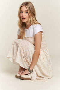 ADORA Smocked Floral Ruffled Hem Cami Dress - Brittney MADE