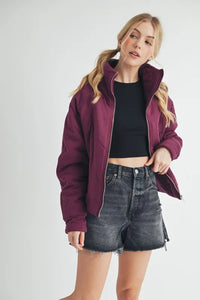 Aemi+Co Zip Up Raglan Sleeve Quilted Jacket - Brittney MADE