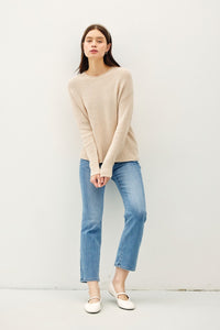 Be Cool Round Neck Long Sleeve Sweater - Brittney MADE