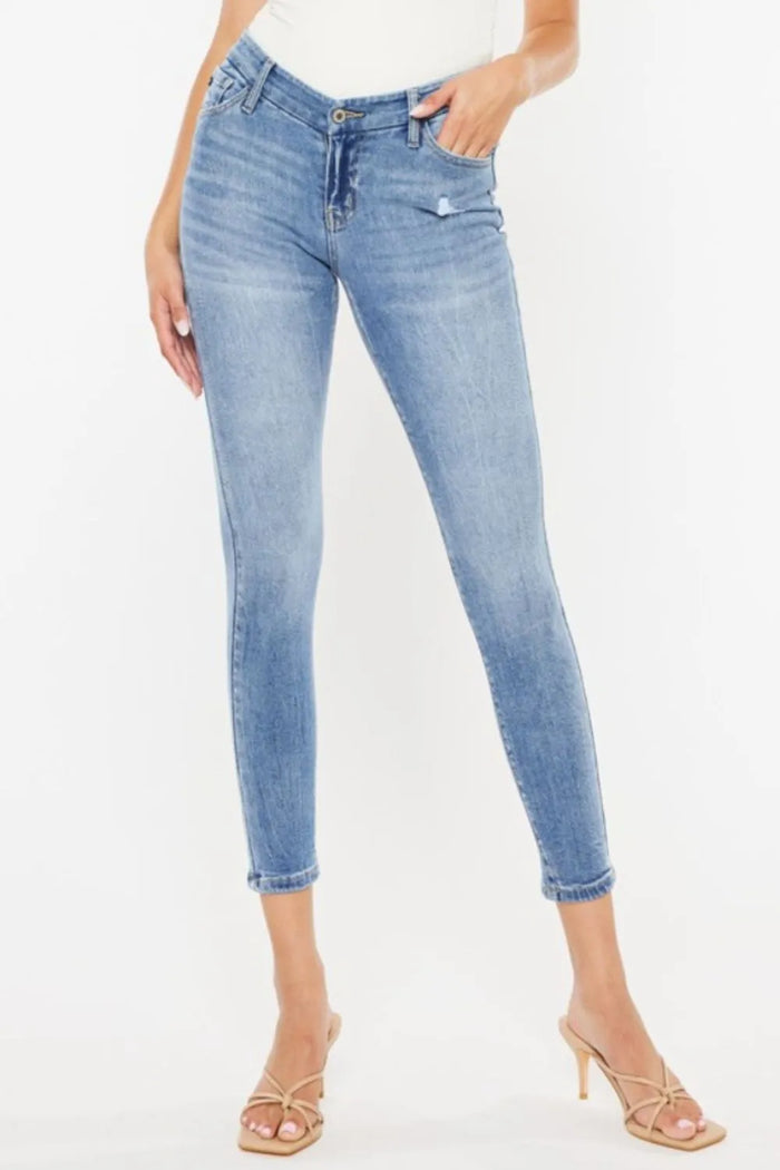 Kancan High Waist Cat's Whiskers Skinny Jeans - Brittney MADE