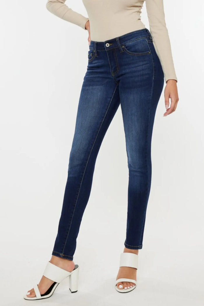 Kancan Mid Rise Gradient Skinny Jeans - Brittney MADE