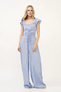And The Why Ruched Multi Strings Jumpsuit - Brittney MADE
