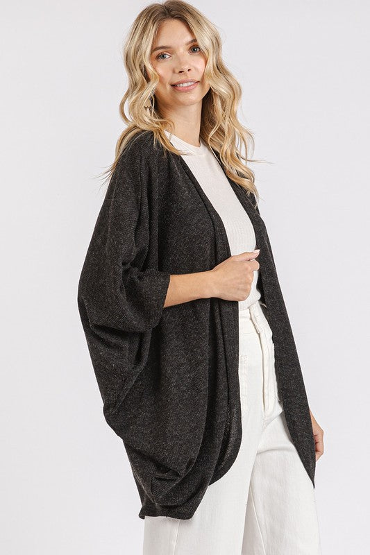 Mittoshop Open Front Batwing Sleeve Cardigan - Brittney MADE