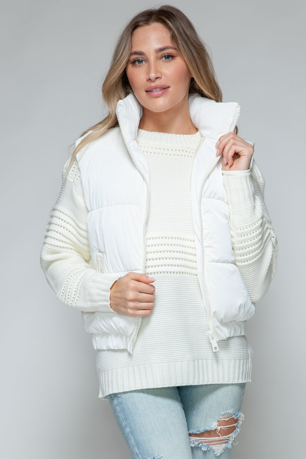 Snobbish Fine Fur Lining Quilted Vest - Brittney MADE