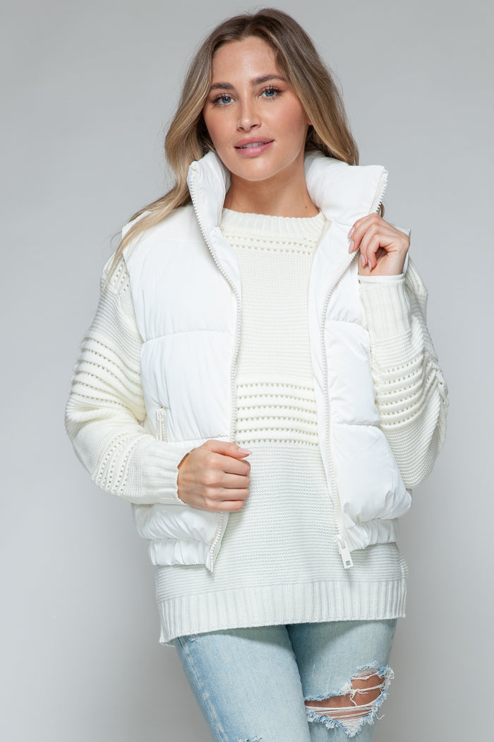 Snobbish Fine Fur Lining Quilted Vest - Brittney MADE