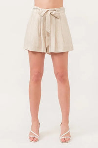 And The Why Linen Blend Flowy Shorts - Brittney MADE
