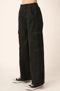 Mittoshop Low Rise Elastic Cover Waistband Cargo Pants - Brittney MADE