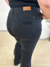 Judy Blue Full Size High Waist Distressed Flare Jeans - Brittney MADE