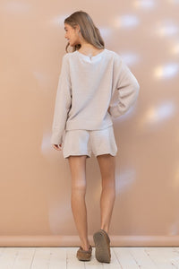 Cozy Soft Top with Shorts Set - Brittney MADE