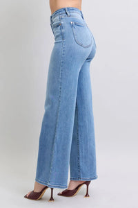 Judy Blue Full Size Wide Leg Jeans with Pockets - Brittney MADE