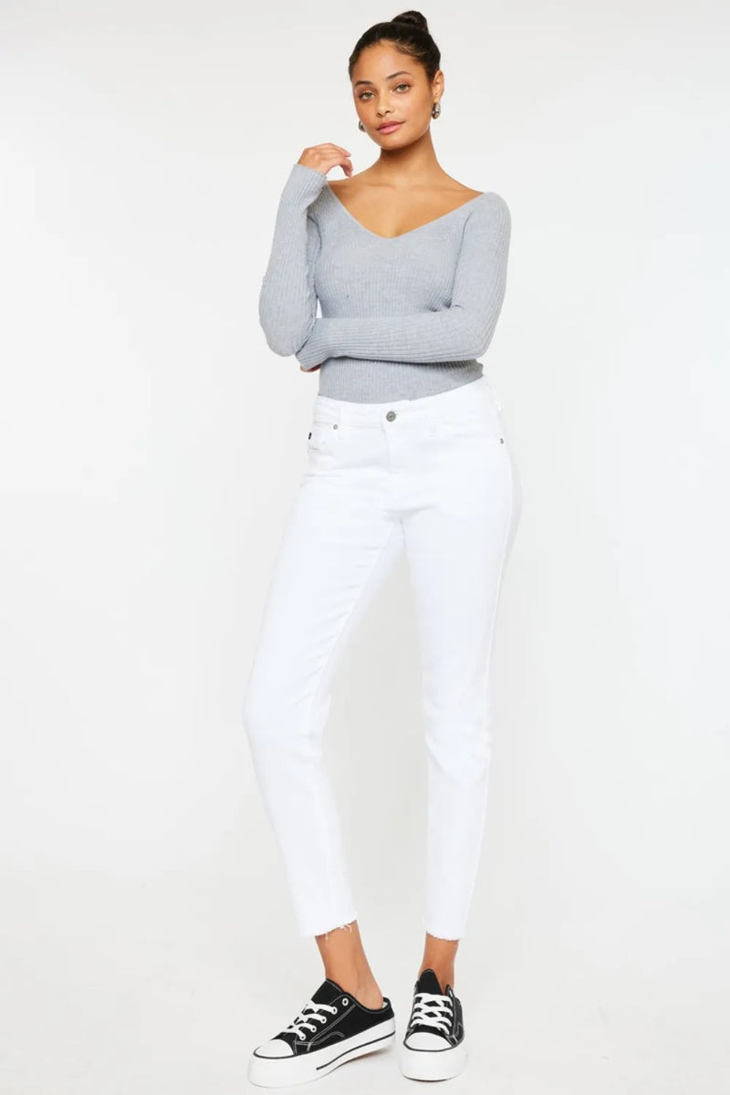 Kancan Mid Rise Ankle Skinny Jeans - Brittney MADE