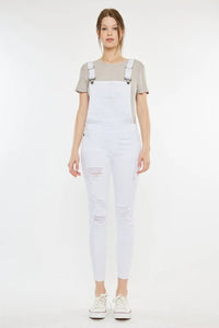 Kancan Distressed Skinny Denim Overalls - Brittney MADE