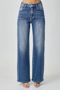 RISEN High Waist Jeans with Pockets - Brittney MADE
