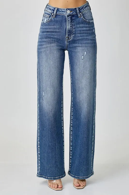 RISEN High Waist Jeans with Pockets - Brittney MADE