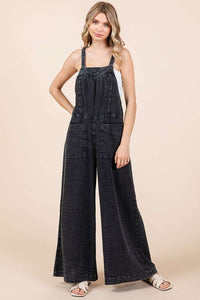 Mittoshop Textured Wide Leg Overalls - Brittney MADE