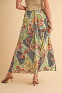 Aemi + Co Printed Maxi Skirt - Brittney MADE