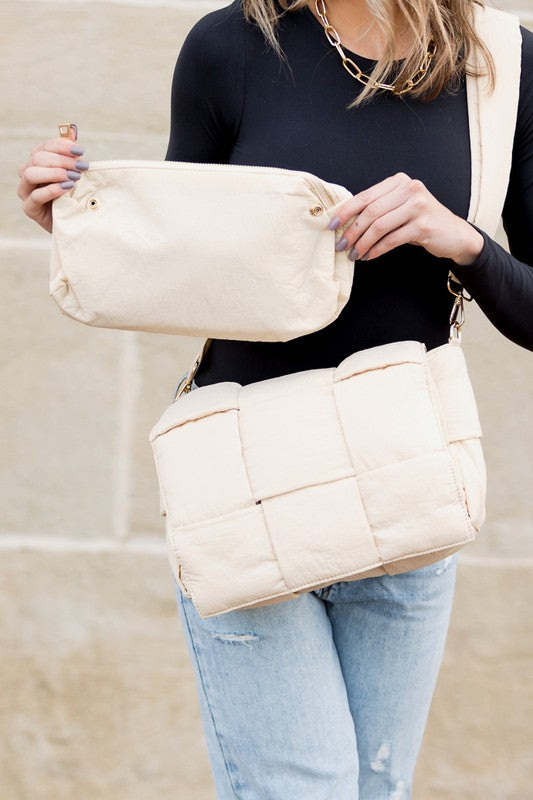 Romy Fold-Over Puffer Crossbody Plus Pouch - Brittney MADE