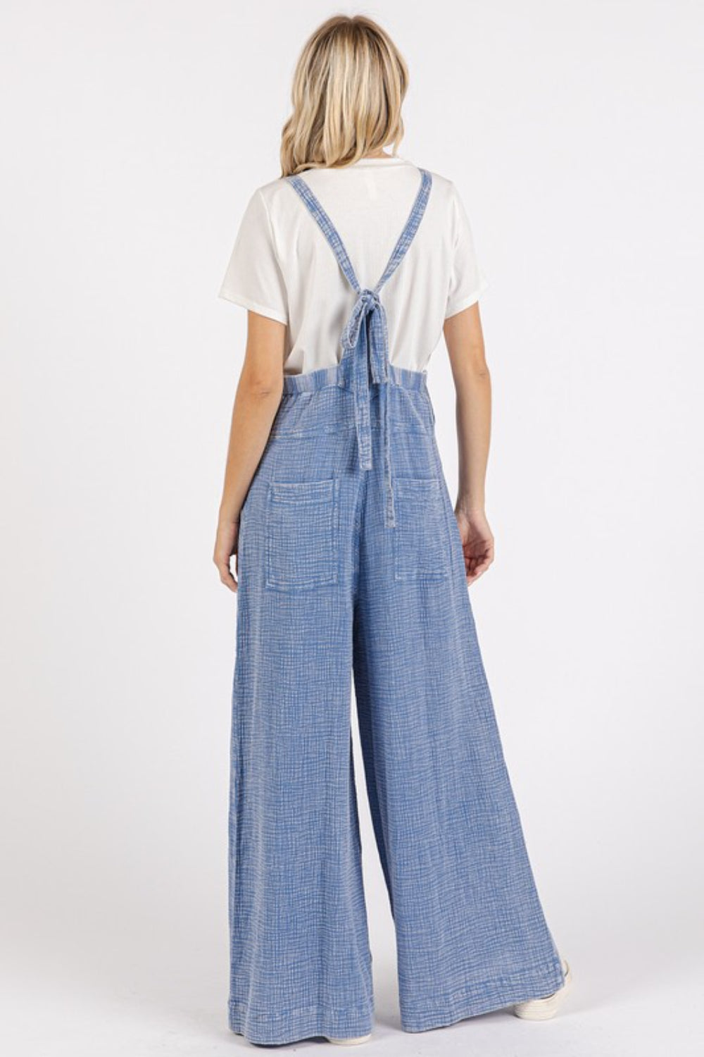 Mittoshop Textured Wide Leg Overalls - Brittney MADE