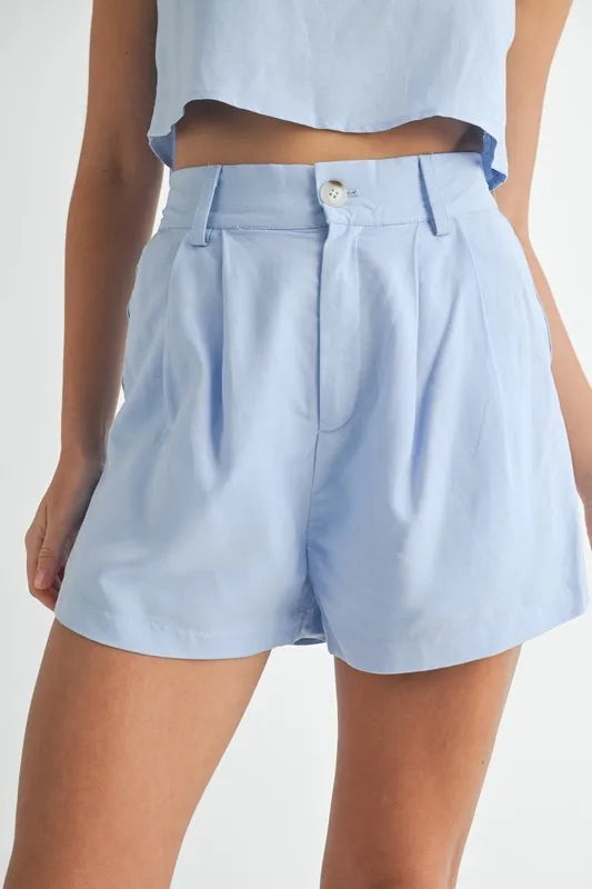 MABLE Sleeveless Crop Top and Shorts Set - Brittney MADE