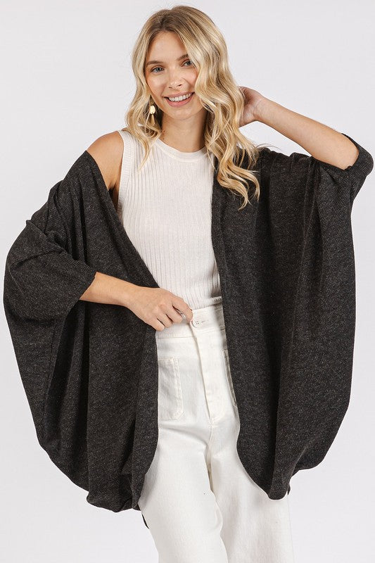 Mittoshop Open Front Batwing Sleeve Cardigan - Brittney MADE