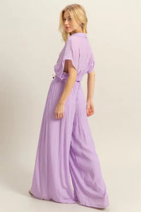 HYFVE Kimono Sleeve Crop Top and Wide Leg Pants Set - Brittney MADE