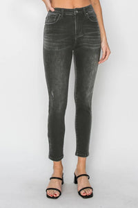 RISEN Full Size High Rise Ankle Skinny Jeans - Brittney MADE