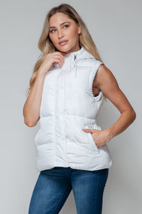 Snobbish Snap and Zip Closure Hooded Vest - Brittney MADE