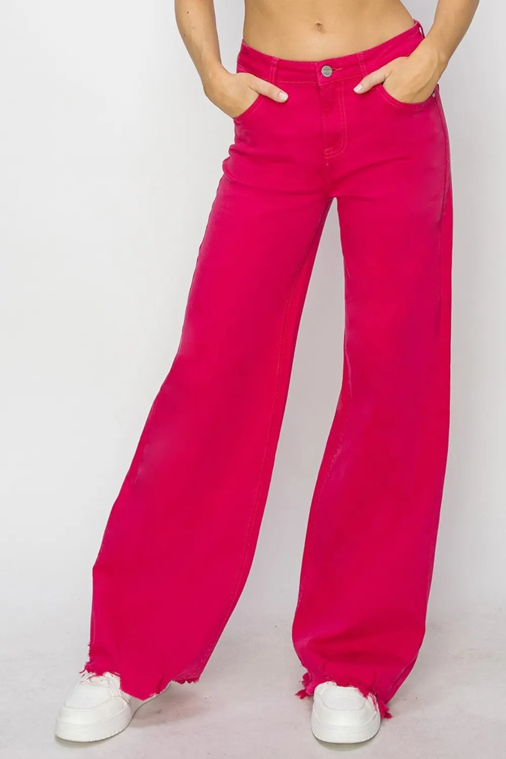 RISEN High Rise Wide Leg Jeans - Brittney MADE